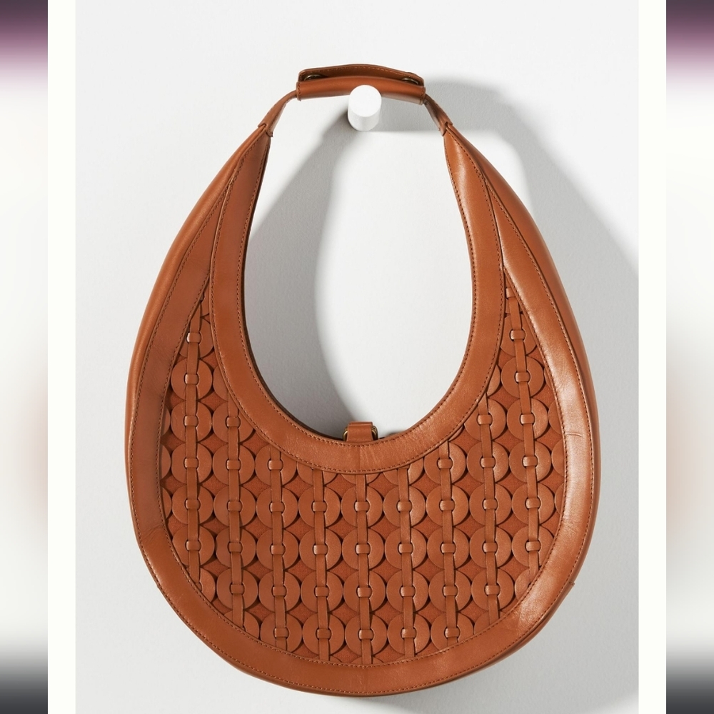 Anthropologie Structured Shoulder Bag